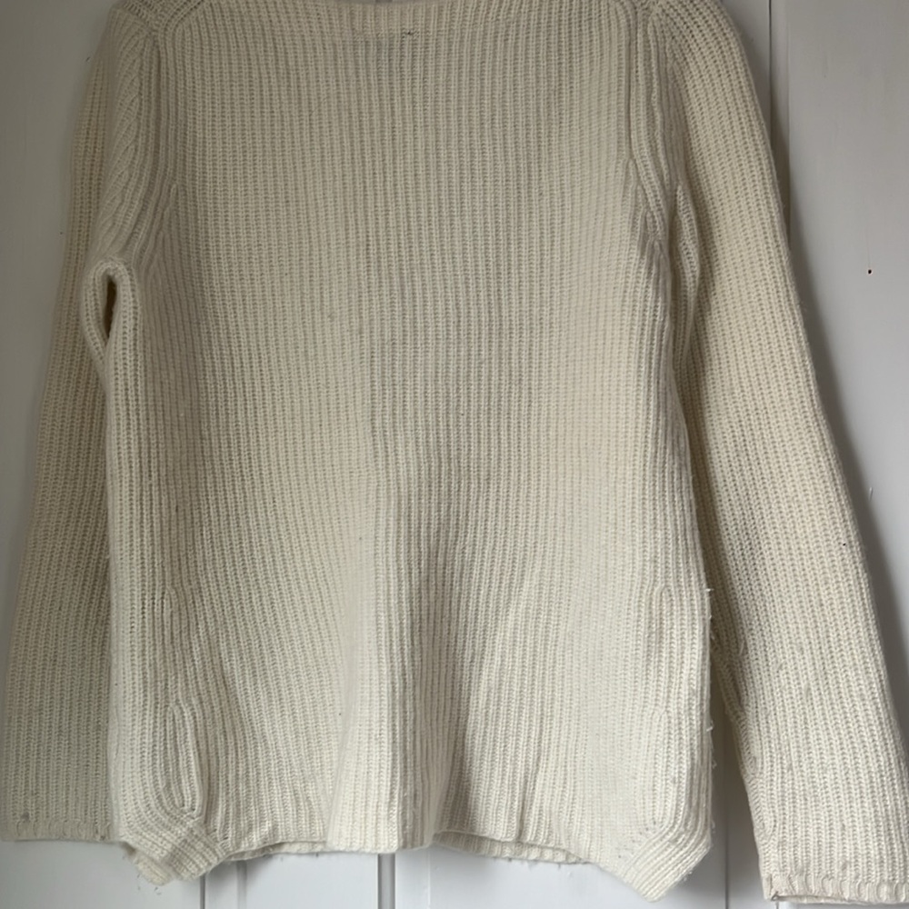 Talbots Cream Pullover Sweater Size L - Picture 5 of 8
